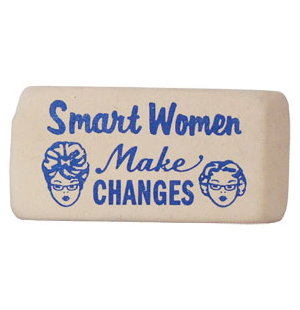 Smart Women™ Make Changes Eraser - Blue
